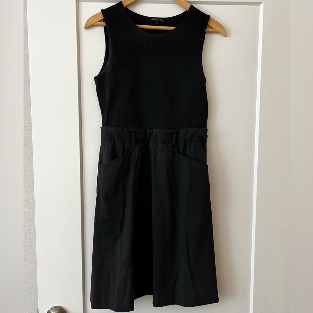 Theory black dress in size 4